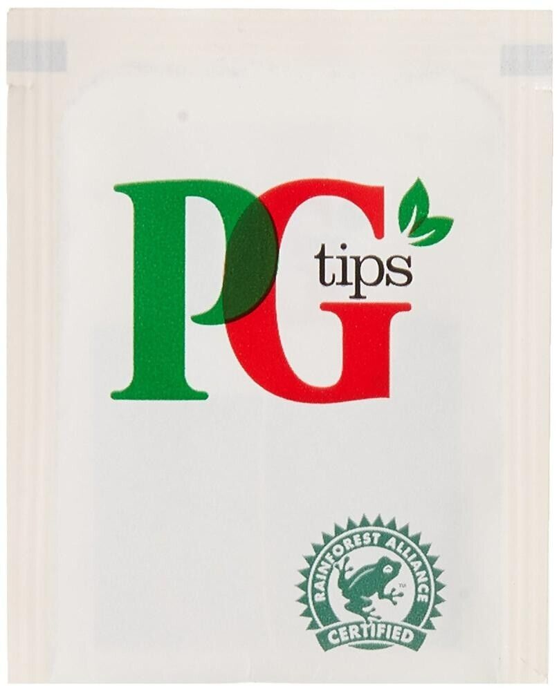 PG Tips Tea Bags Sachets - Individual Enveloped Tagged Tea Bags Black Tea