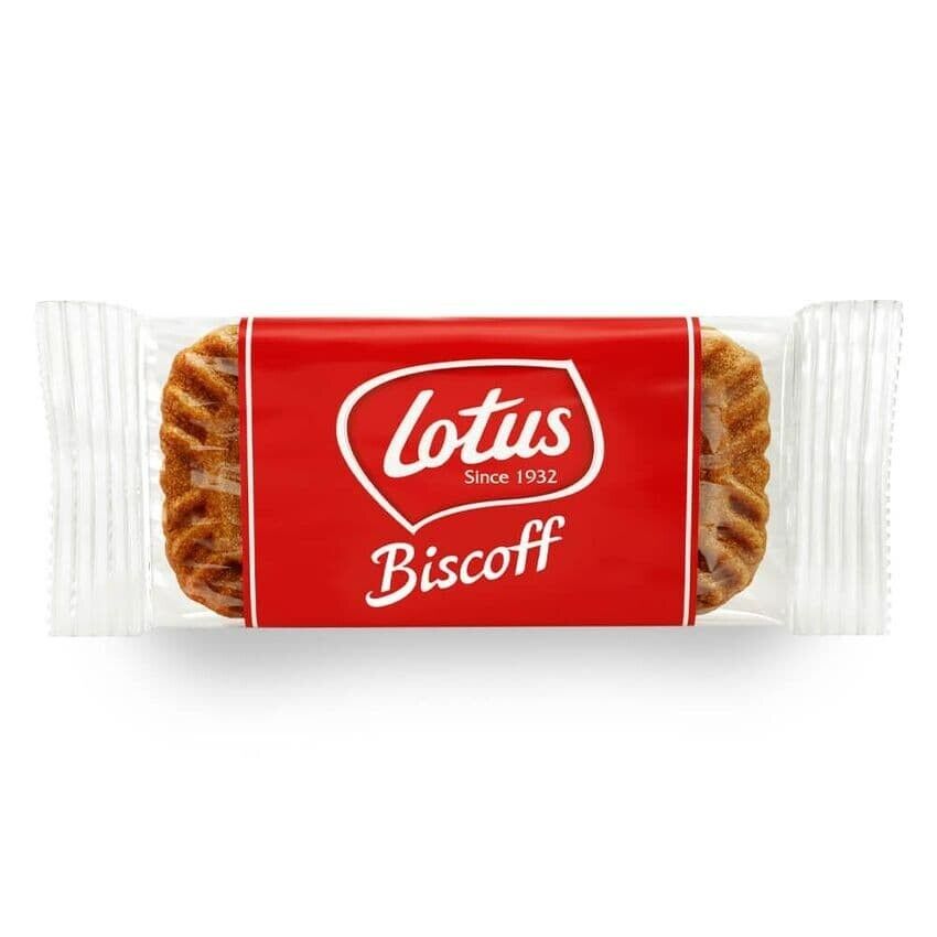300 x Lotus BISCOFF Original BISCUIT Caramelised INDIVIDUAL Wrapped PORTION UK 1 Case