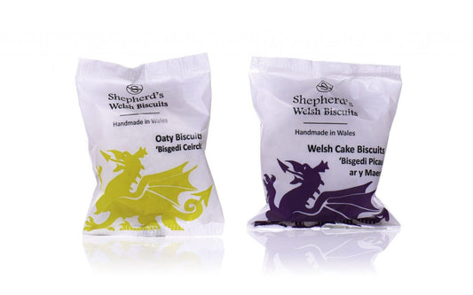 24 x Shepherds Welsh Biscuits Twin Pack 32g ( Mixed Oaty & Welsh Cake )