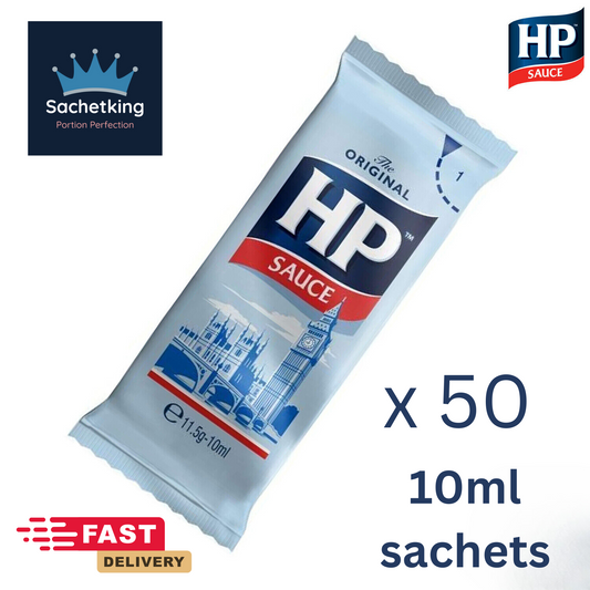 50 x HP Sauce (The Original) Sachets 10ml Individual Single Portion